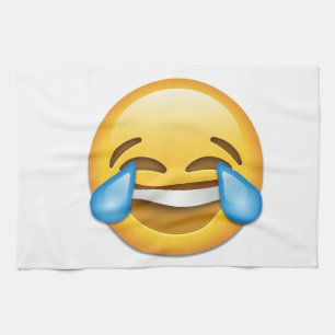 Linge De Cuisine Larmes d'emoji de joie drôles