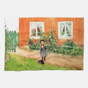 Linge De Cuisine Larsson - Brita avec chat et sandwich