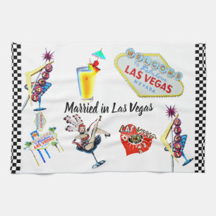 Linge De Cuisine Las Vegas épousant la jeune mariée ou le marié