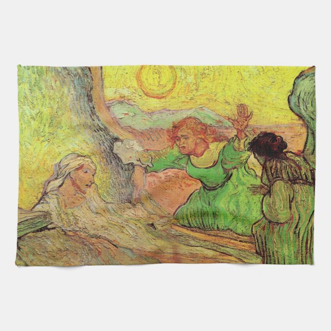 Linge De Cuisine L'ascension de Lazare par Vincent van Gogh (Horizontal)