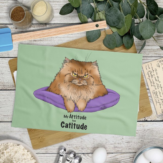 Linge De Cuisine L'attitude a une Catitude (Créateur téléchargé)