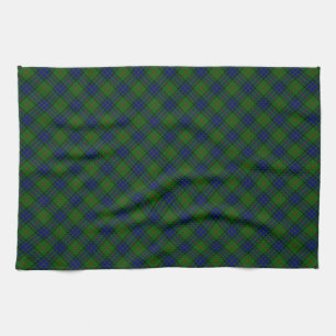 Linge De Cuisine Lauder tartan bleu vert plaid