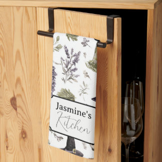 Linge De Cuisine Lavande Personnalisée & Pharmacie
