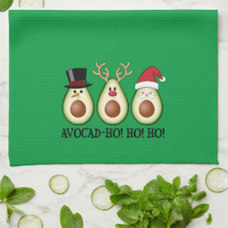 Linge De Cuisine L'Avocado de Noël Frosty, Rudolph et Père Noël