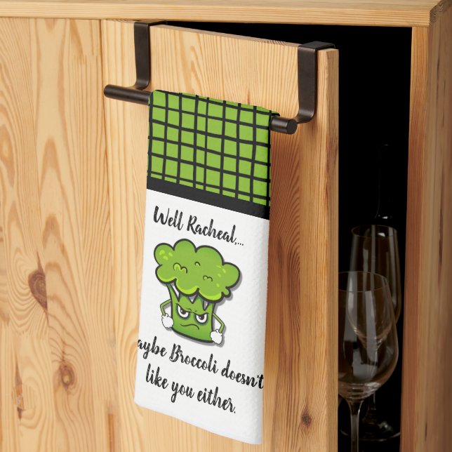 Linge De Cuisine Le brocoli ne vous aime pas non plus Personnalisé (Pliage en tiers)