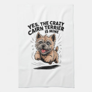 Linge De Cuisine Le Cairn Terrier fou est à moi