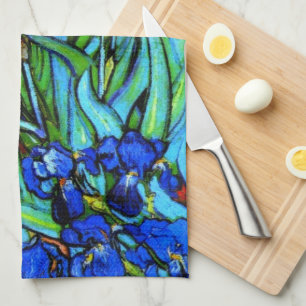 Linge De Cuisine Le célèbre tableau de Van Gogh, Irises,