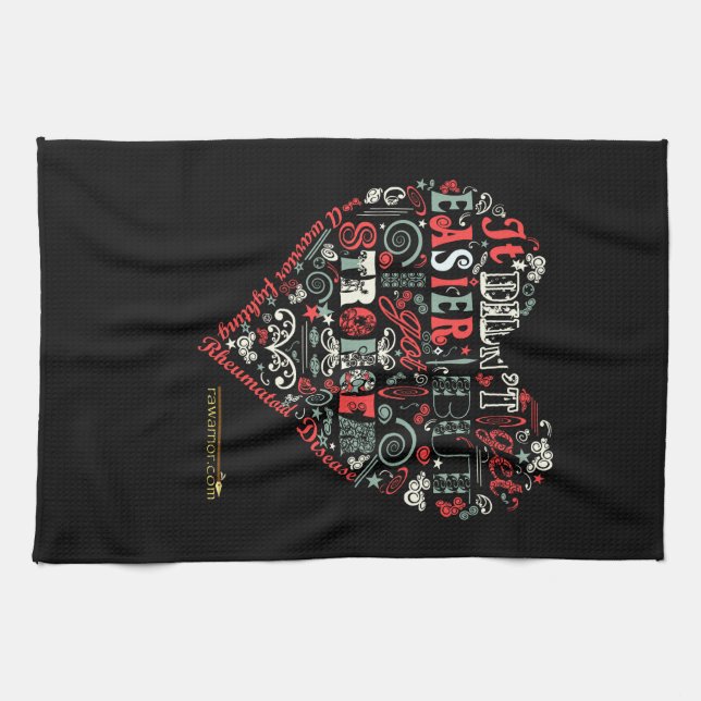 Linge De Cuisine Le coeur indique : Plus fort (Horizontal)