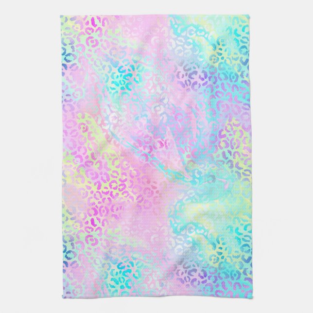 Linge De Cuisine Le design Iridescente Leopard Series 10 (Vertical)