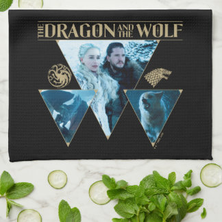 Linge De Cuisine Le Dragon et le Wolf Daenerys & Jon Graphic