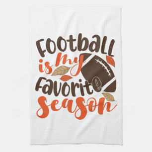 Linge De Cuisine Le football est ma saison préférée