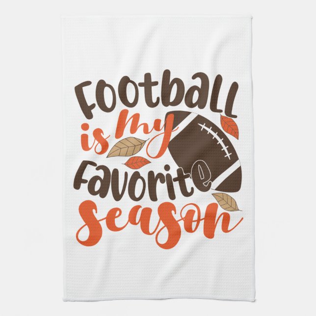 Linge De Cuisine Le football est ma saison préférée (Vertical)