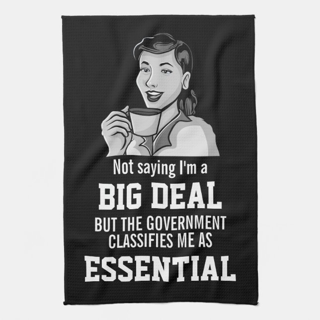 Linge De Cuisine Le gouvernement de Big Deal classifie les employés (Vertical)