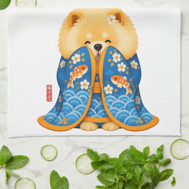 Linge De Cuisine Le JARDIN de YUKIKO  •  Geisha  (Plié)
