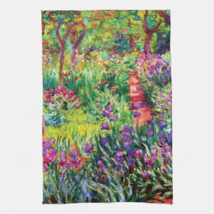 Linge De Cuisine Le jardin d'Iris à Giverny par Claude Monet