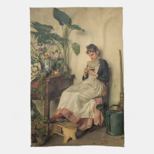 Linge De Cuisine Le jeune fleuriste (par Carl Zewy)