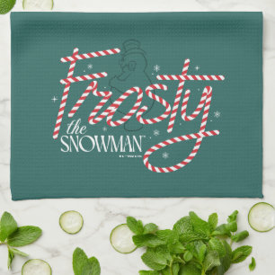 Linge De Cuisine Le logo du Sucre de canne Snowman Frosty