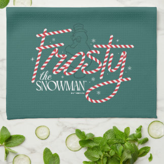 Linge De Cuisine Le logo du Sucre de canne Snowman Frosty