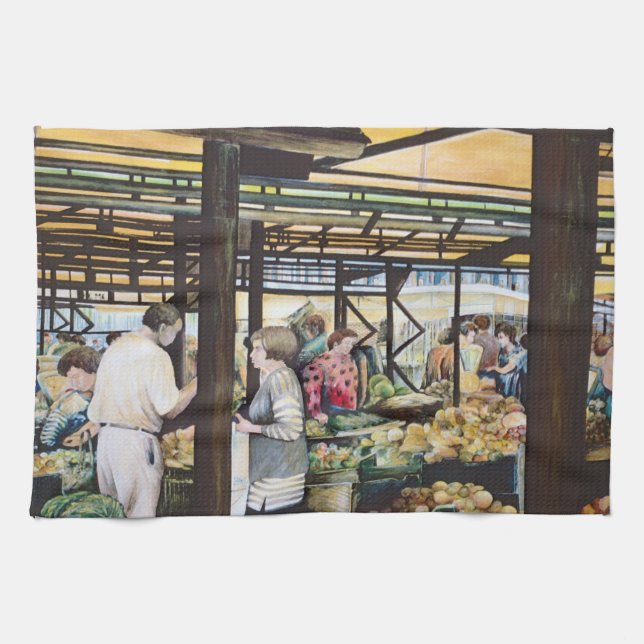 Linge De Cuisine Le marché agricole de Miskolc, Hongrie (Horizontal)