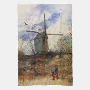 Linge De Cuisine Le Moulin de la Galette par Vincent van Gogh