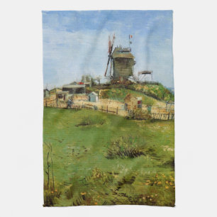 Linge De Cuisine Le Moulin de la Galette par Vincent van Gogh