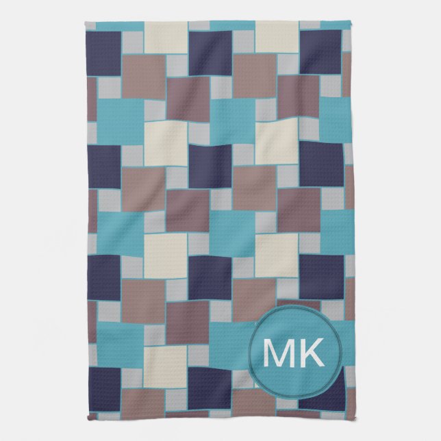 Linge De Cuisine Le paon sur la plage (Vertical)