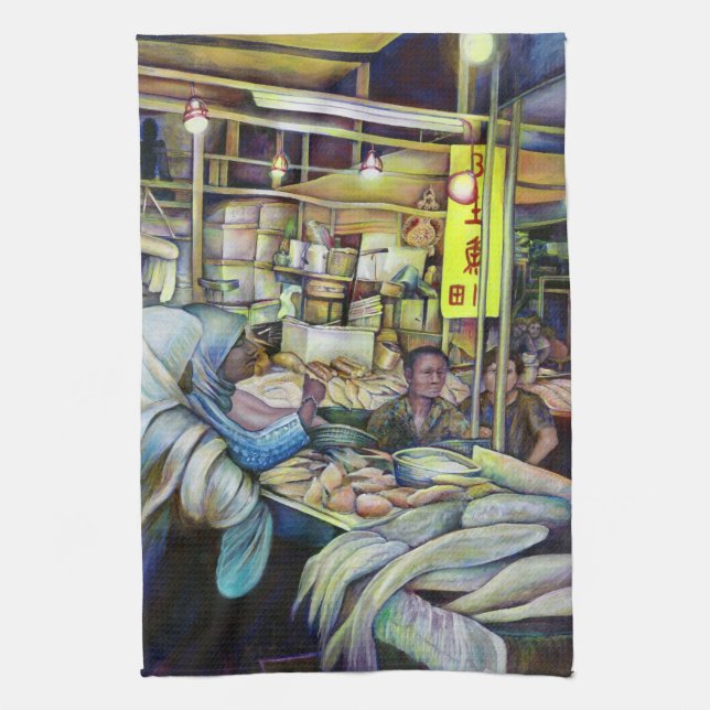 Linge De Cuisine Le poisson frais de vendredi à Singapour (Vertical)