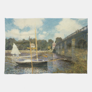 Linge De Cuisine Le pont routier d'Argenteuil par Claude Monet