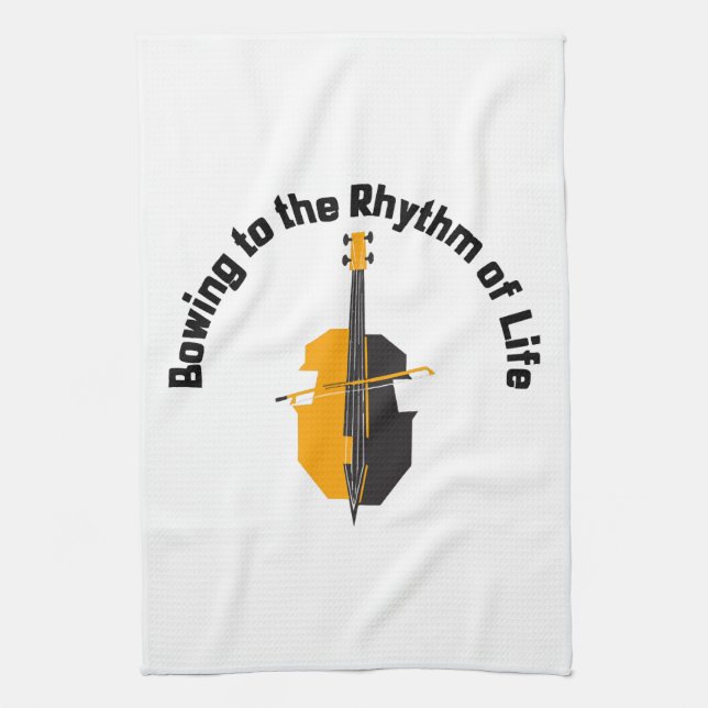 Linge De Cuisine Le rythme de la vie au bonjour (Vertical)