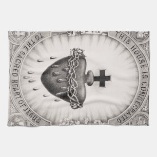 Linge De Cuisine Le Sacré-Cœur de Jésus Symbole du Divin