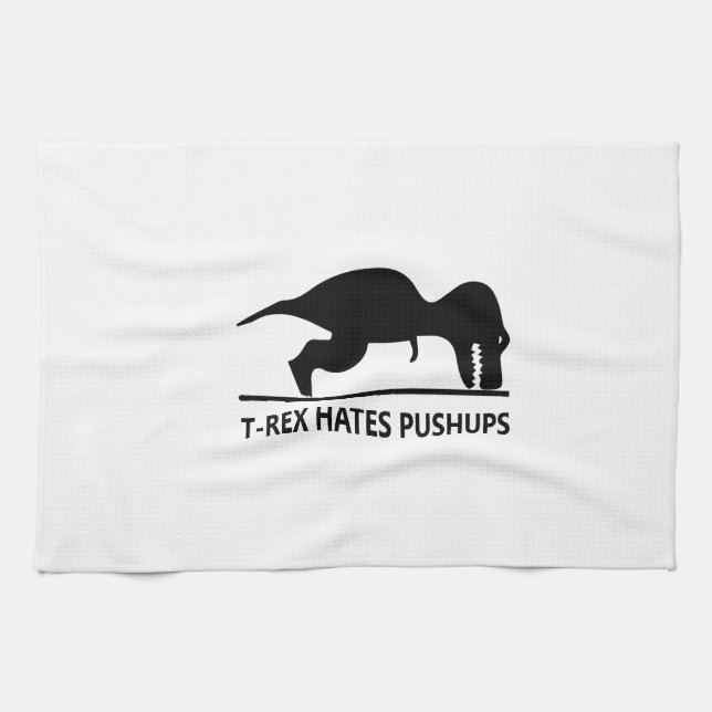 Linge De Cuisine le t-rex déteste pushups.ai (Horizontal)