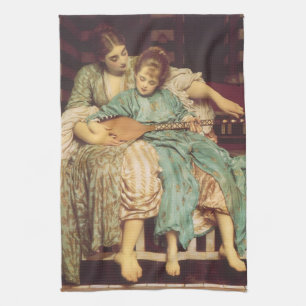 Linge De Cuisine Leçon de musique par Lord Frederic Leighton
