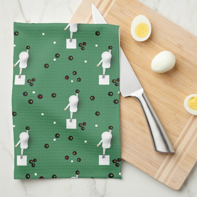 Linge De Cuisine Légendes des Bowles de pelouse  (Quart Plié)