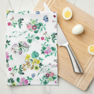 Linge De Cuisine Léger joli motif floral été