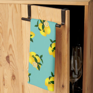 Linge De Cuisine Lemon Chic Aqua