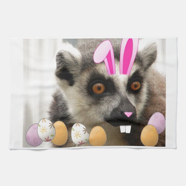 Linge De Cuisine Lemur Easter (Horizontal)