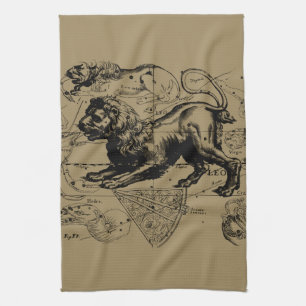 Linge De Cuisine Leo Constellation Carte Hevelius vers 1690