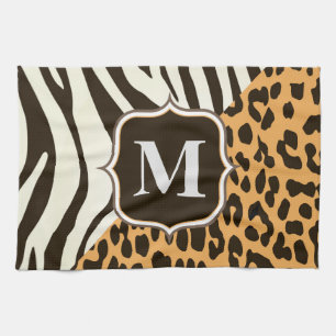 Linge De Cuisine Leopard et Zebra