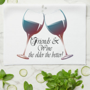 Linge De Cuisine Les amis et Wine plus l'art meilleur de vin est