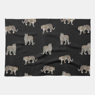 Linge De Cuisine Les animaux léopards de la jungle moderne Motif no
