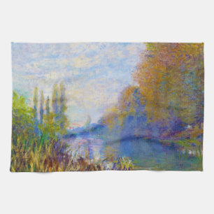 Linge De Cuisine Les banques de la Seine en automne Claude Monet