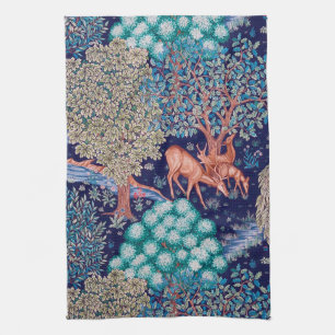 Linge De Cuisine Les cerfs dans la forêt, William Morris