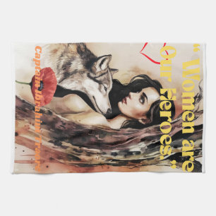 Linge De Cuisine "Les femmes sont nos héros."
