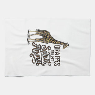Linge De Cuisine Les girafes sont mon animal spirituel conception d