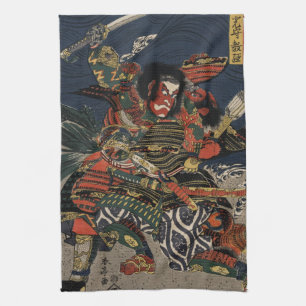 Linge De Cuisine Les guerriers samouraïs Tadanori et Noritsune