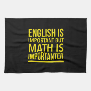 Linge De Cuisine Les mathématiques sont importantes plus que l'ang