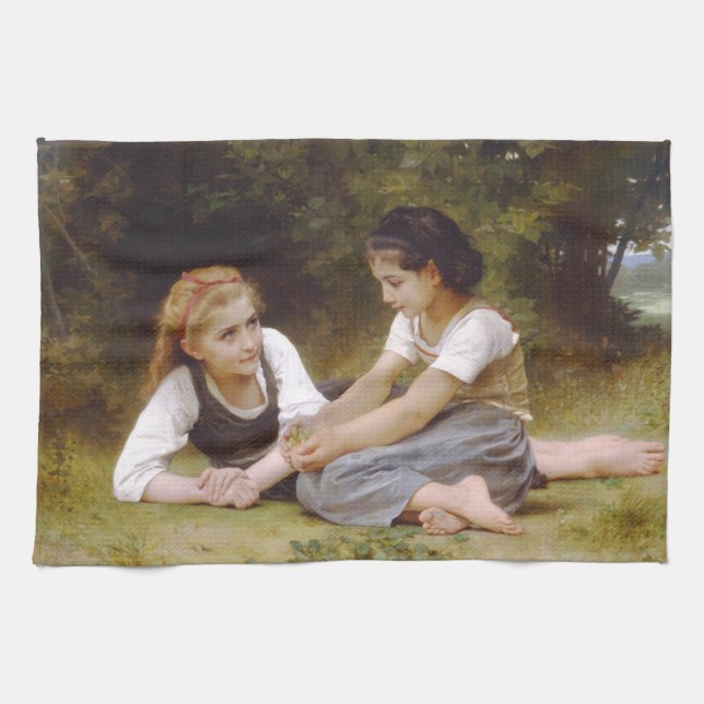 Linge De Cuisine Les Noisettes : Les jeunes filles ramassent les no (Horizontal)
