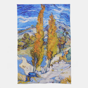 Linge De Cuisine Les peupliers de Saint-Rémy, Van Gogh