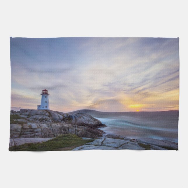 Linge De Cuisine Les phares | Phare de Peggy's Cove Nouvelle-Écosse (Horizontal)