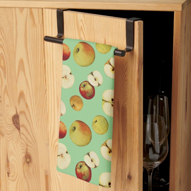 Linge De Cuisine Les pommes de New York (Pliage en tiers)